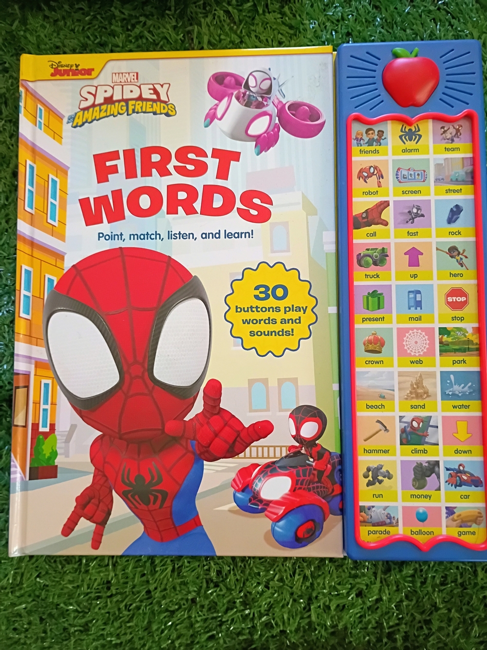 Spiderman First Words Interactive Sound Book - Red, Blue, Yellow